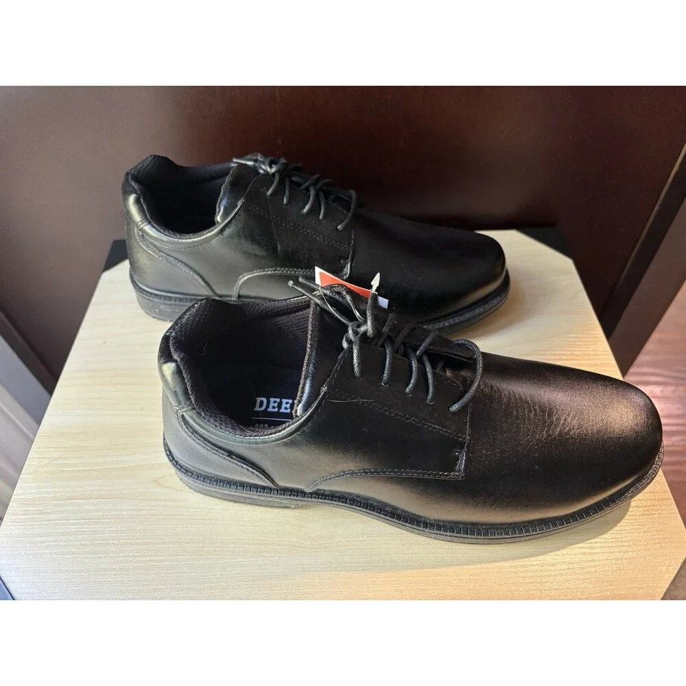 New Men’s Deer Stags Black Crown Oxford Dress & CasualShoes Sz 8.5 M Memory Foam